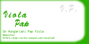 viola pap business card